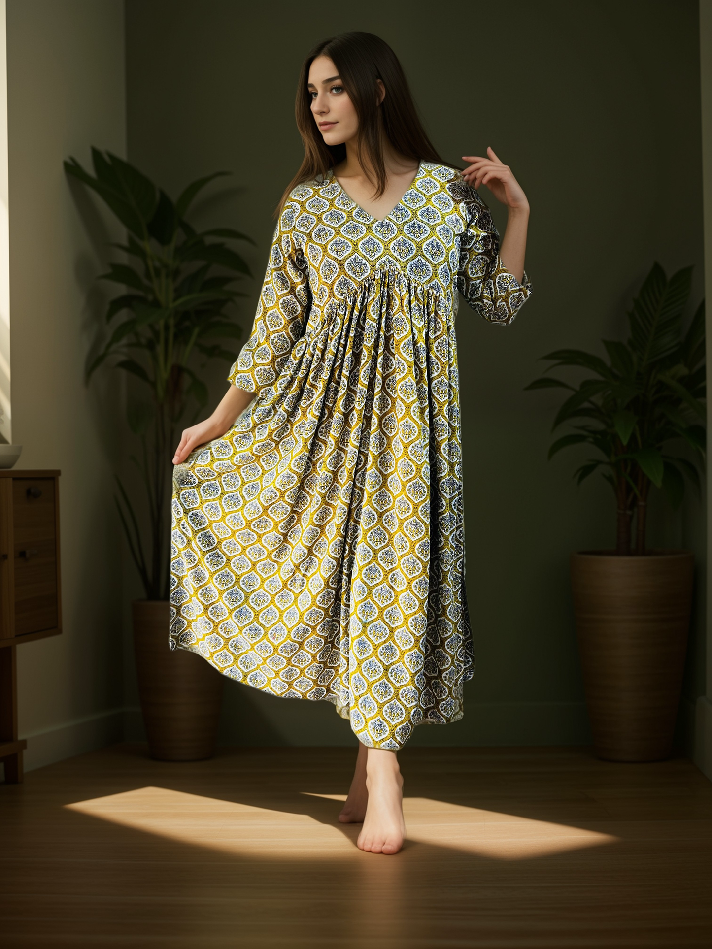 printed alia dress