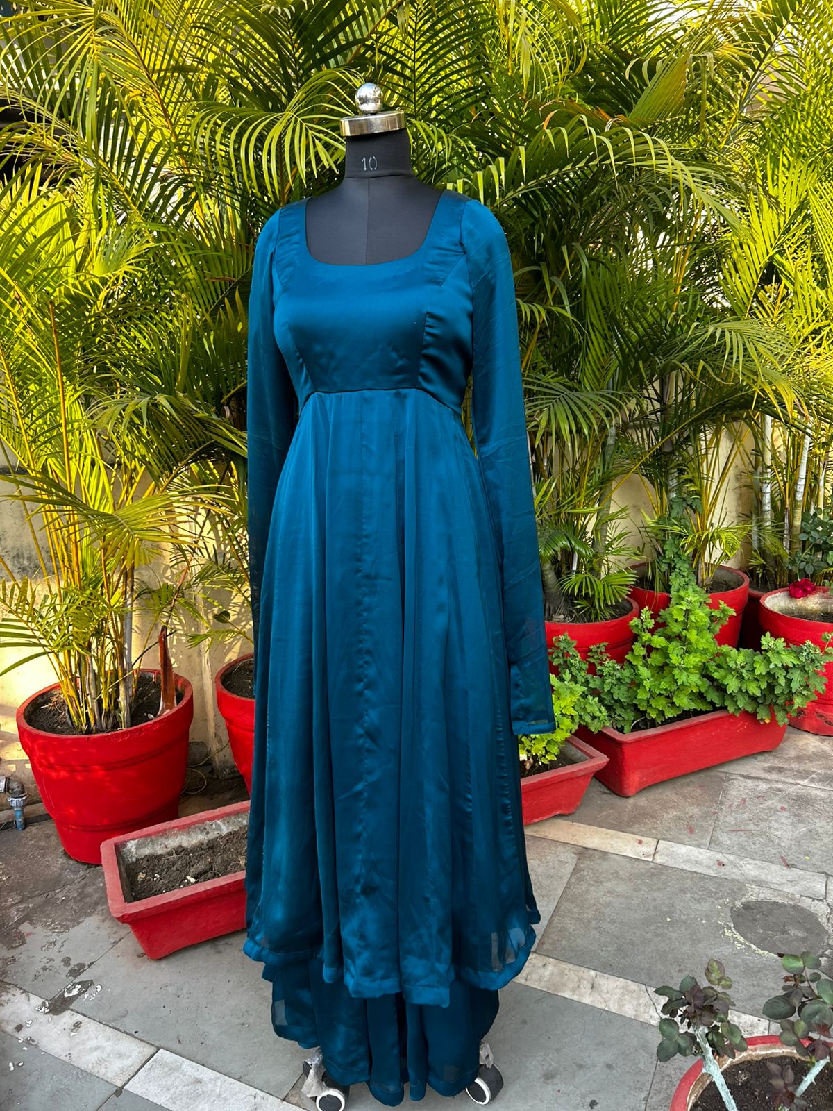 Kalidaar Anarkali with Kalidaar plazzo - Indigo blue