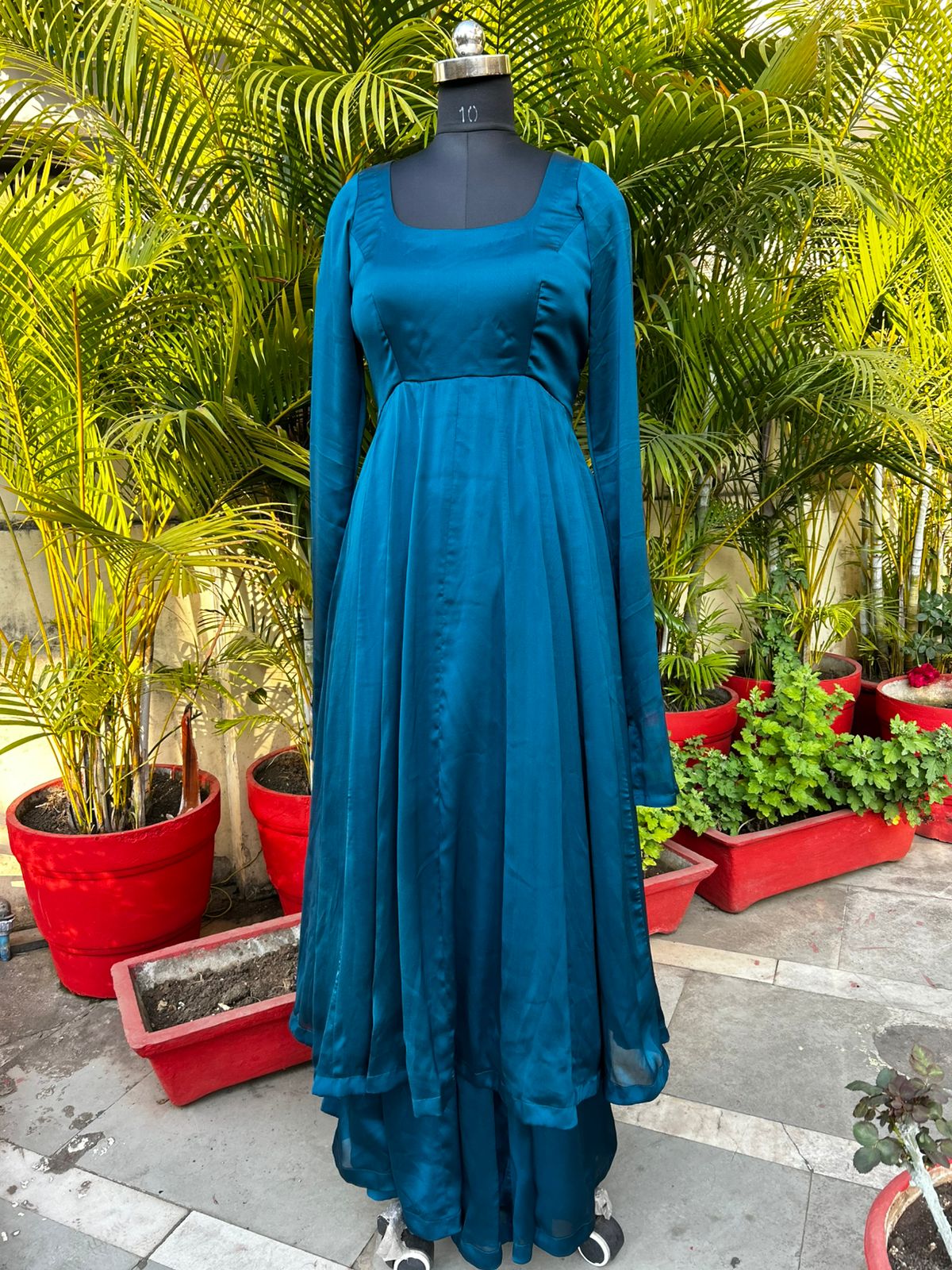 Kalidaar Anarkali with Kalidaar plazzo - Indigo blue