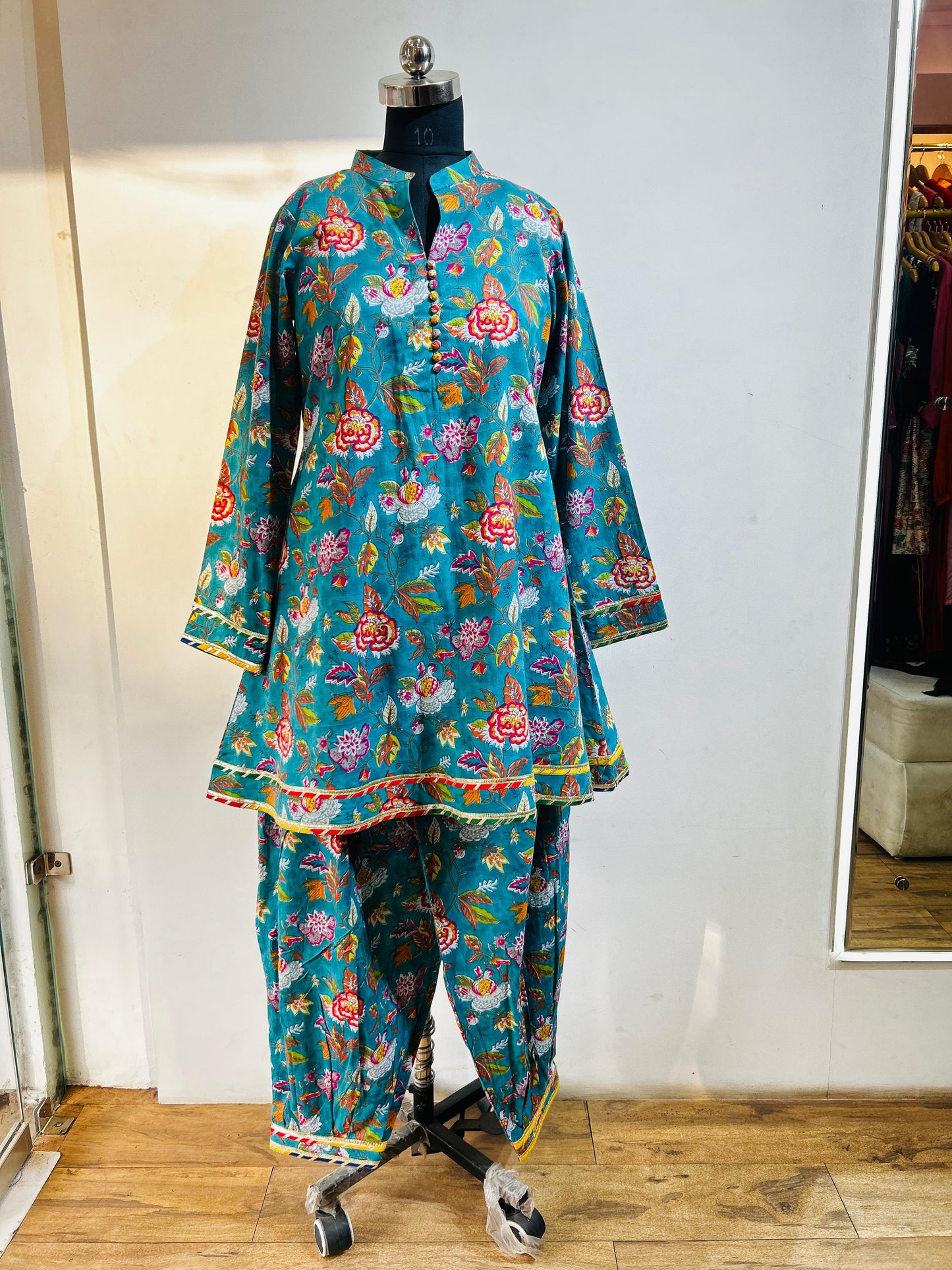 Printed cotton co-ord set
